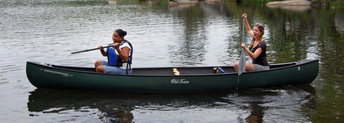 Joyce And Merrilee In Canoe Harriman