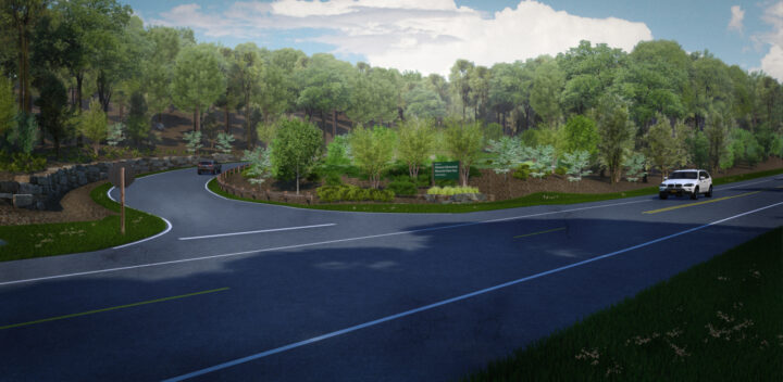 Entrance of New Central Trailhead and Park Access Rendering